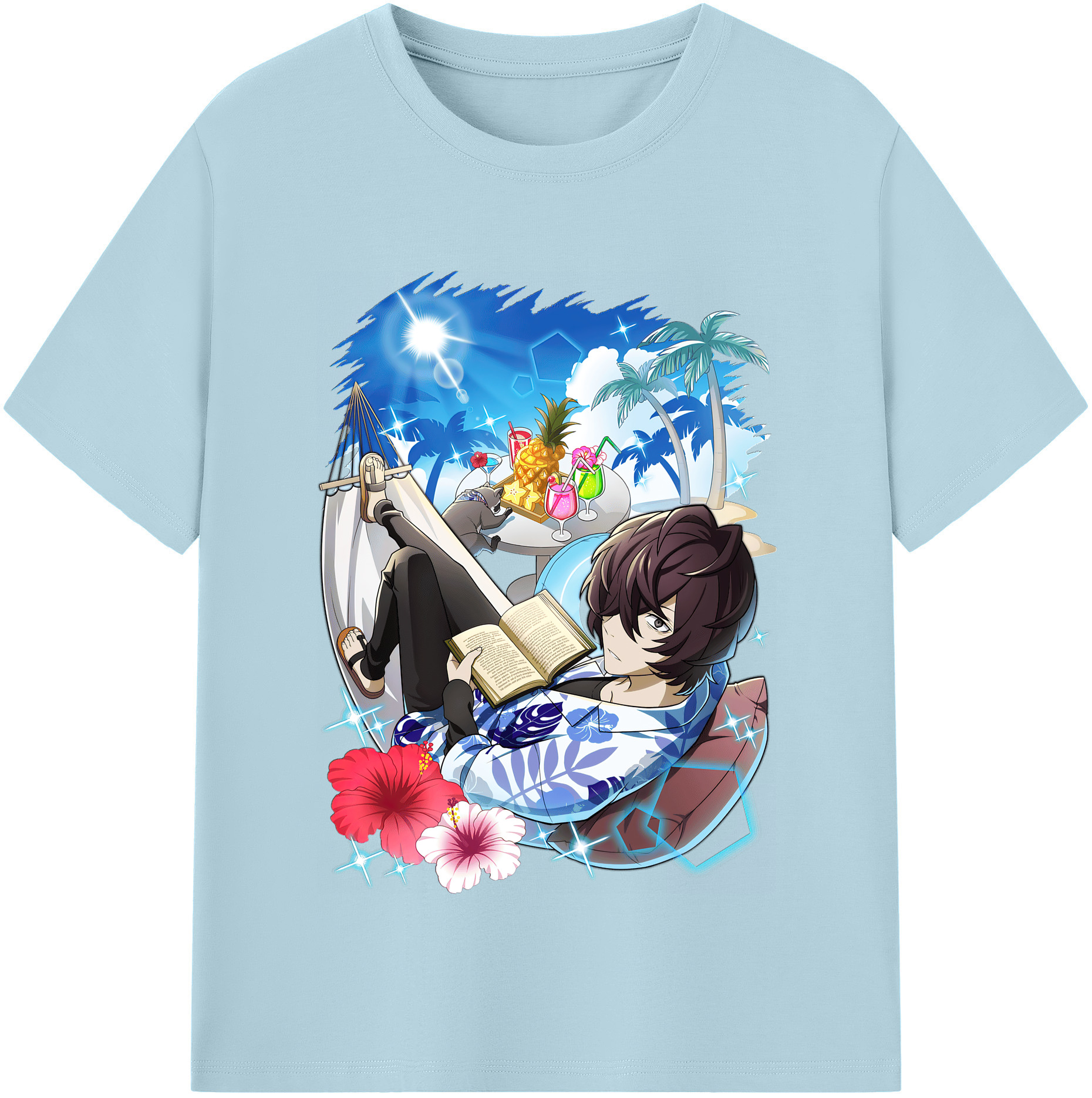 （画像用） 文豪ストレイドッグス Bungo Stray Dogs 綿100％半袖Tシャツ（フロントプリント）
